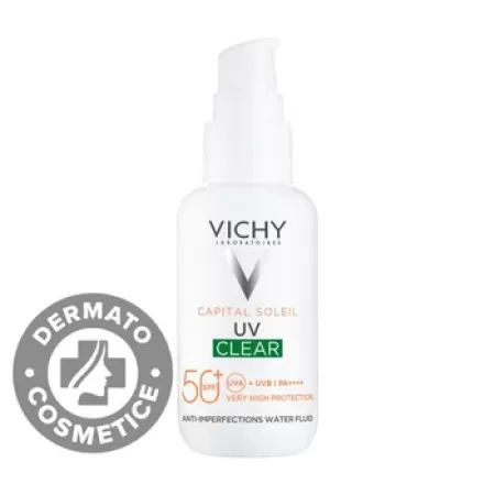 Capital Soleil UV Clear SPF 50+ Fluid Anti-imperfectiuni 40ml