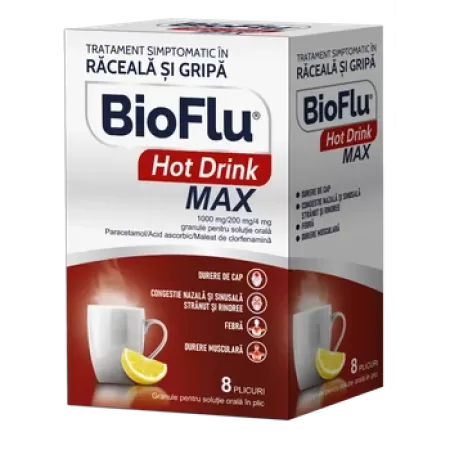 Bioflu Hot Drink Max x 8 plicuri