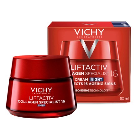 Vichy Liftactiv Collagen Specialist Crema de Noapte Vit. C & Peptide + Resveratrol 50ml