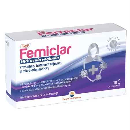 Sun Wave Femiclar HPV x 10 ovule