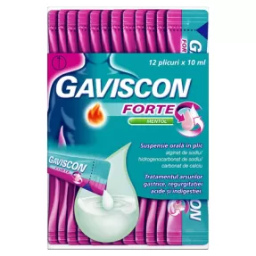 Gaviscon Forte Mentol susp orala x 12plic Reckitt