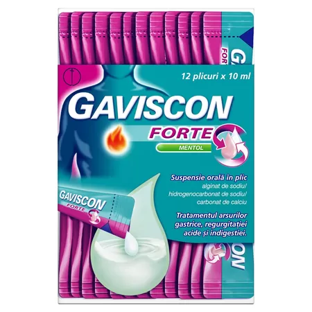 Gaviscon Forte Mentol susp orala x 12plic Reckitt