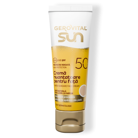 Gerovital Sun Crema Nuantatoare pt Fata SPF50 50ml