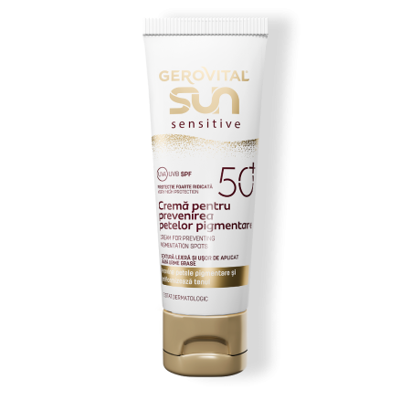 Gerovital Sun Sensitive Crema pt Prevenirea Petelor Pigmentare SPF50 50ml
