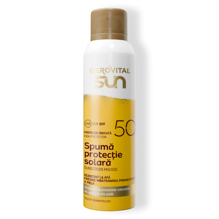 Gerovital Sun Spuma Protectie SPF50 150ml