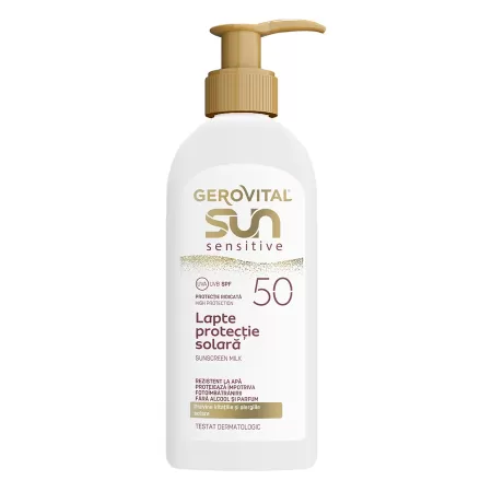 Gerovital Sun Sensitive Lapte Protectie Solara SPF50 200ml