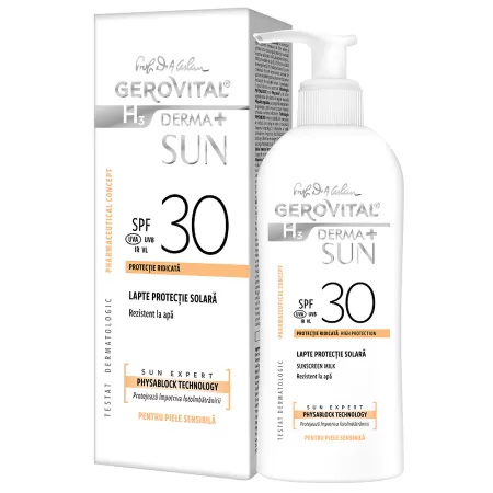 Gerovital SUN H3D+ SPF30 Lapte 150ml