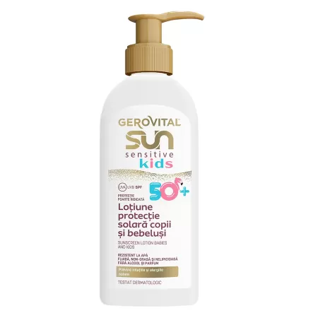 Gerovital Sun - Sensitive Kids Lotiune Protectie Solara Copii Si Bebelusi SPF50 x 200ml 46960