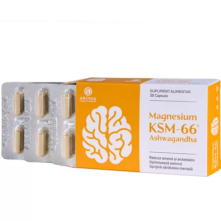 Magneziu KSM-66 Ashwagandha x 30cps Aronia Charlottenburg