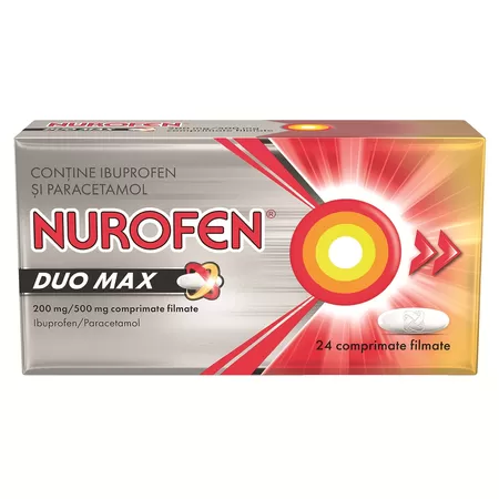 Nurofen Duo Max 200mg/500mg x 24cpr film Reckitt