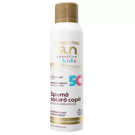 Gerovital Sun - Sensitive Kids Spuma Solara Copii SPF50 x 150ml