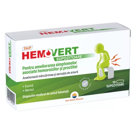Sun Wave Hemovert x 10 supozitoare