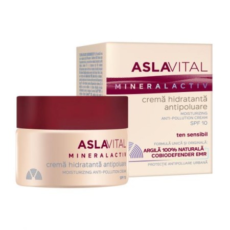 Aslavital Crema Hidratanta Antipoluare SPF10 x 50ml