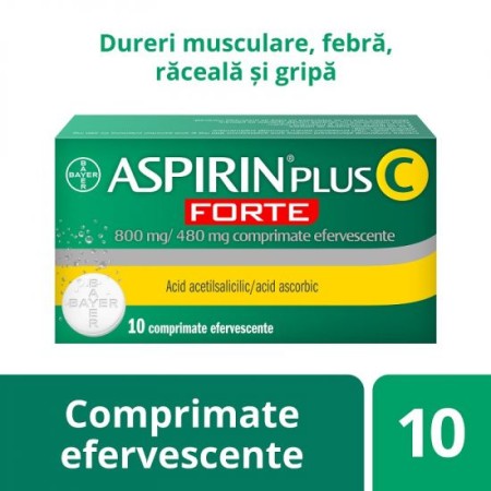 Aspirin Plus C Forte 800mg/480mg x 10 Eff Bayer