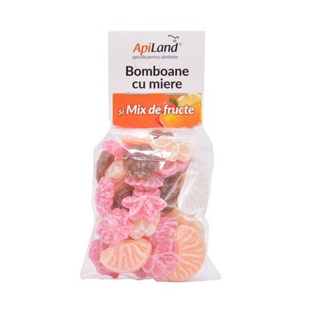 Bomboane cu Miere si Mix de Fructe 100gr