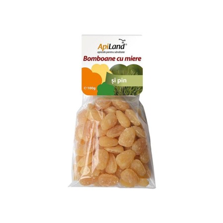 Bomboane Cu Miere Si Pin 100g Apiland