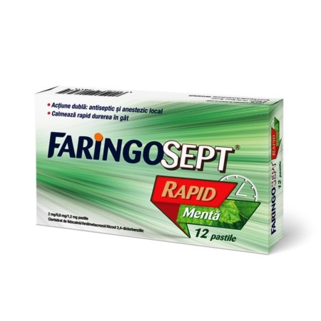 Faringosept Rapid Menta x 12-Terapia