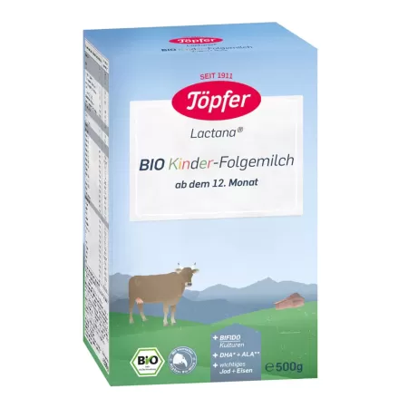 Topfer Kinder Organic Follow-on milk x 500g