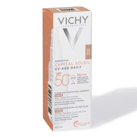 Capital Soleil UV Age Daily Tinted SPF 50+ Fluid Colorat 40ml