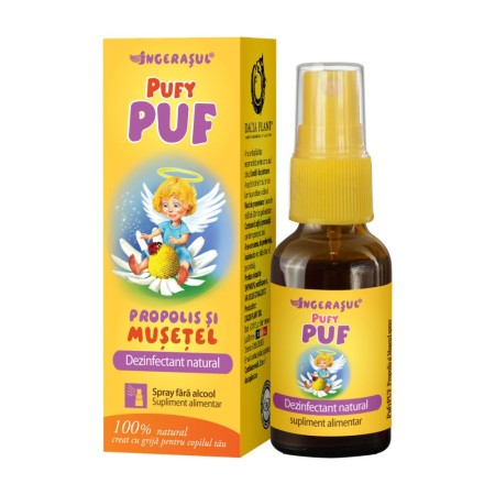Ingerasul Pufy Puf Sprai Fara Alcool Propolis Si Musetel 20ml Dacia Plant