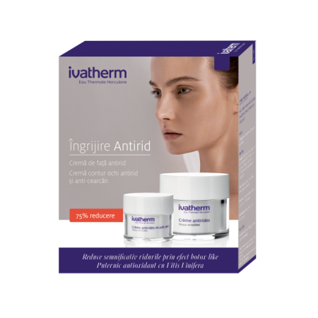 Ivatherm Crema Antirid 50ml + 75% Crema Contur Ochi 15ml