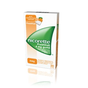 Nicorette Freshfruit 4mg Guma x 30 - McNeil
