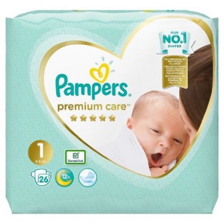 Pampers Premium Care 1 New Born x 26buc