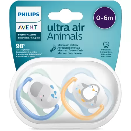 Avent 080/05 Suzeta 0-6L Ultra Air Figurine Baieti