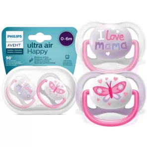 Avent 080/06 Suzeta 0-6L Ultra Air Figurine Fete