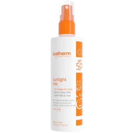 Ivatherm Sunlight Kids Lapte SPF50+ 200ml