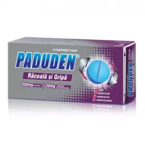 Paduden Raceala Si Gripa 200mg/30mg x 10 - Terapia