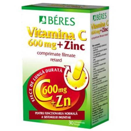 Beres Vitamina C 600mg+Zn-cpr.film x 30