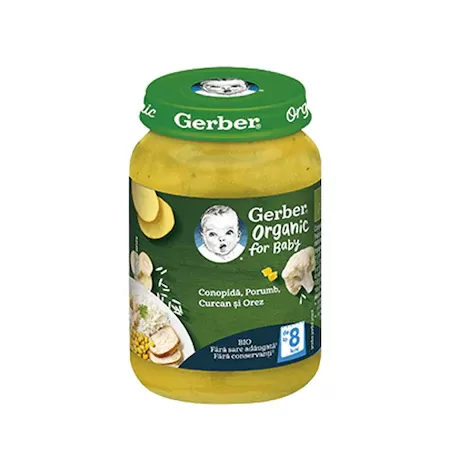 Gerber bio legume porumb curcan orez x 190g