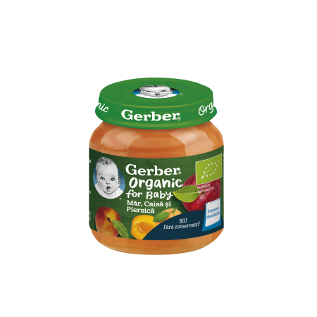 Gerber bio mar piersica caisa x 125g