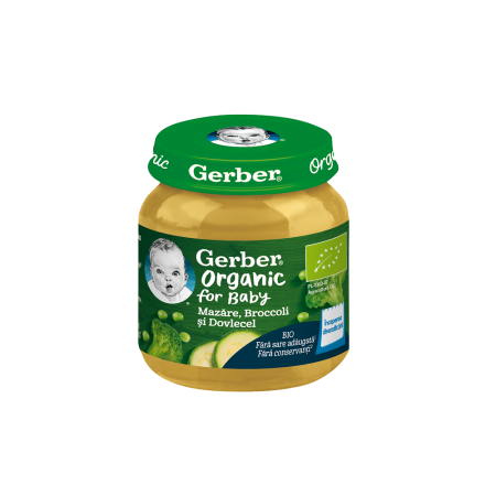Gerber bio mazare brocoli dovleac x 125g