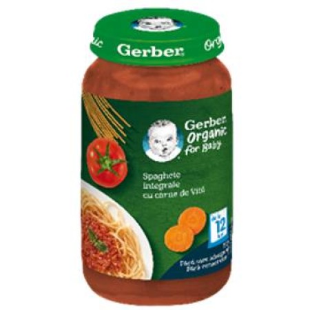 Gerber bio spaghete cu vita x 250g