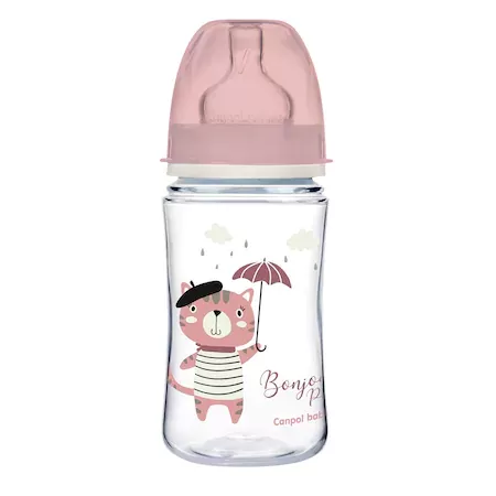 Canpol Babies biberon anticolici cu gat larg 240 ml pin 35/232