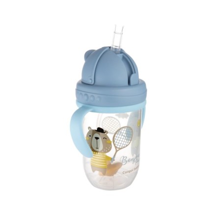 Canpol Babies cana anti-varsare cu pai 270 ml blu 56/607