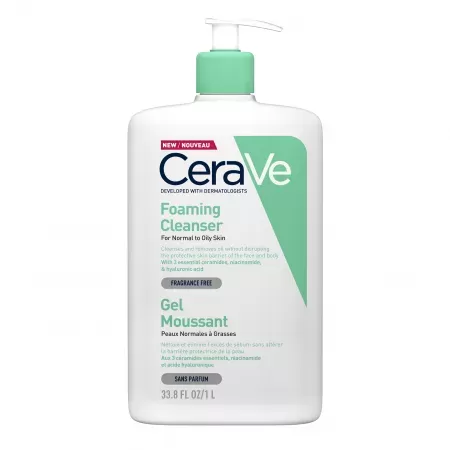 CeraVe Gel de Spalare Spumant Piele Normal Mixta 1000ml