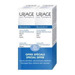 Uriage Pachet (Barieder Cica Balsam Buze 15 ml 1+1)