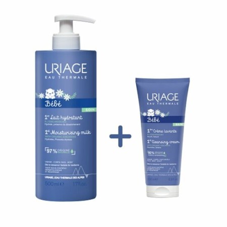 Uriage Pachet ( Bebe Lapte Hidratant 500ml + Bebe Crema De Curatare 200ml)