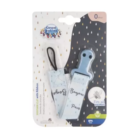 Canpol 51/026 panglica cu clips bonjour paris blu
