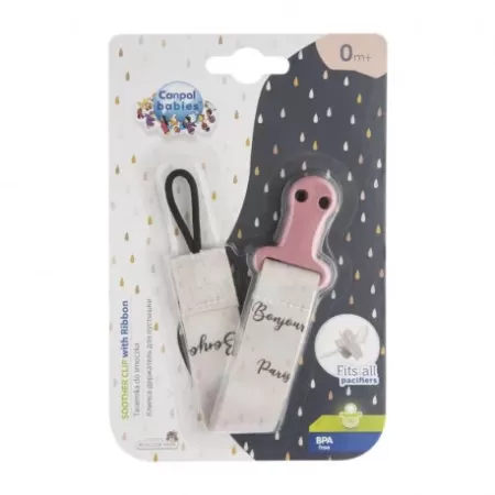 Canpol 51/026 panglica cu clips bonjour paris pin