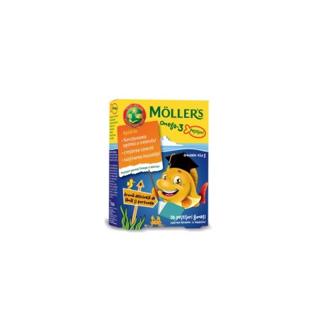 Mollers Omega3 Pestisori Gumati Lamaie si portocale x 36 Buc