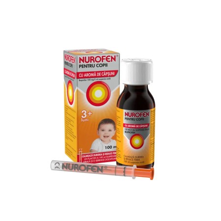 Nurofen Copii capsuni 100mg/5ml. susp 100 ml