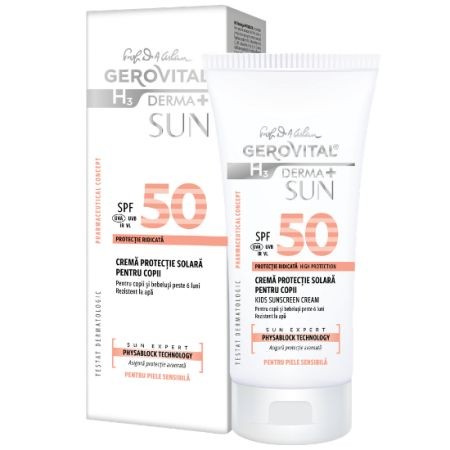 Gerovital SUN H3D+ crema copii SPF50 100ml 46790