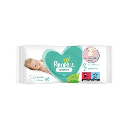 Pampers Servetele Sensitive Single x 52
