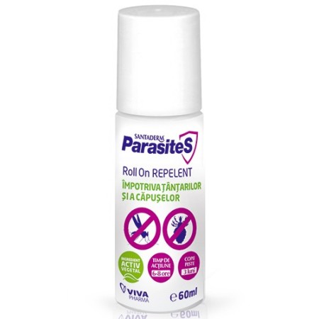 Santaderm Parasites Roll On Repelent Tantari-Capuse 60 ml.