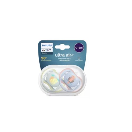 Avent SCF 085/12 Suzeta 0-6L Ultra Air Ananas/Papagal