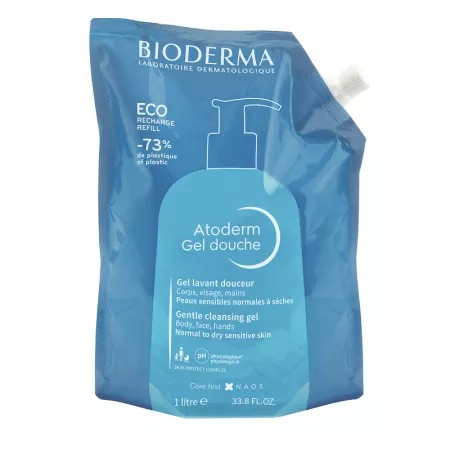Bioderma Atoderm Rezerva Eco Gel de dus 1L